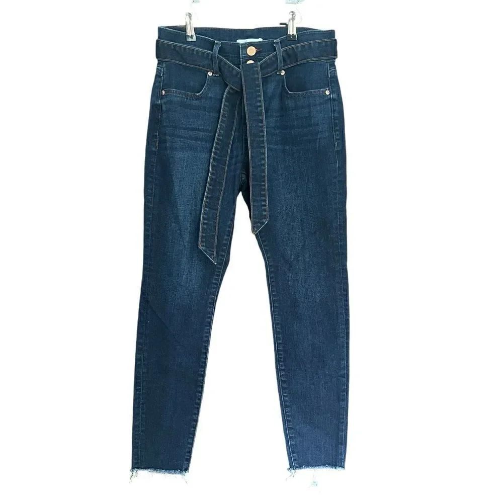 Loft High Waist Skinny Jeans with denim belt -Sz 26/2
